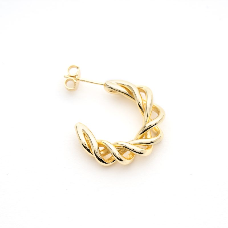 Arco Yellow Hoop Earrings