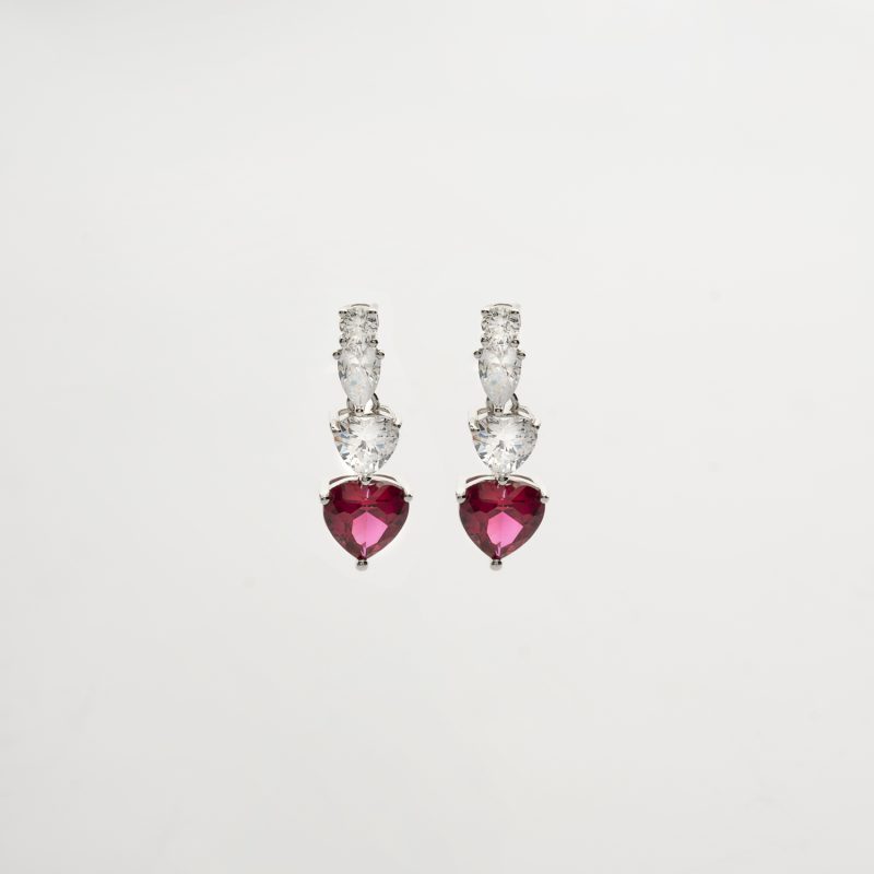 Fancy Triple Heart Earring - Image 2